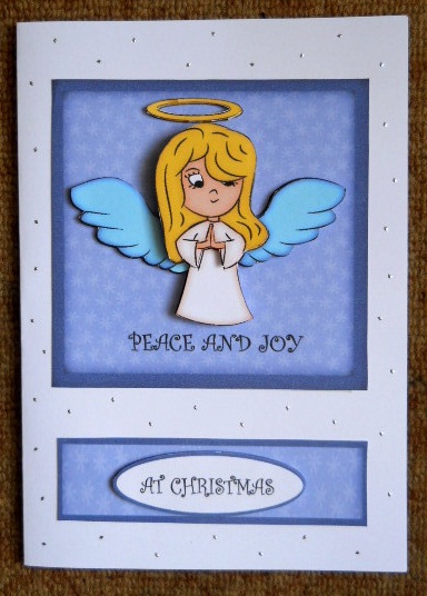 Peace and Joy Easel Angel by Joan Prince