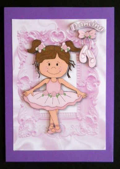 Little Dancing Ballerina in Frame A4 by Joan Prince