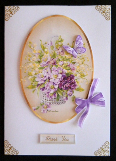 Pretty Flower Basket Toppers by Joan Prince