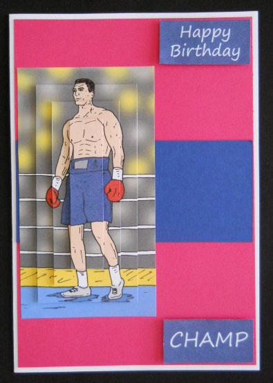 Boxer (blue) - Pyramage by Joan Prince