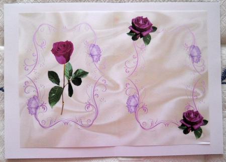 Purple Rose, A5 Insert by Joan Prince