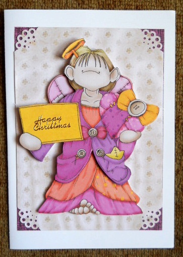 Tatty Angel Doodles Large Image by Joan Prince