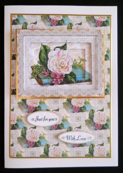 Rose Book and Sentiments Tunnel Sheet by Joan Prince