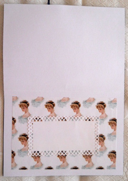 Victorian Lady in Blue, Backing Paper by Joan Prince
