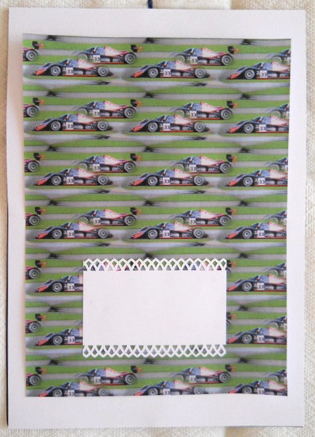 Racing Car Backing by Joan Prince