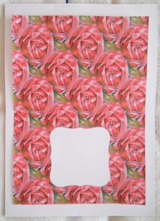 Pink Rose on Fence Backing by Joan Prince