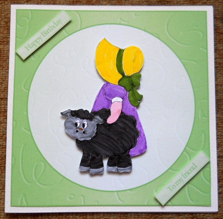 Sheep Girl Digitial Stamp by Joan Prince