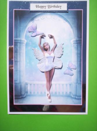 Balerina Fairy in Blues Kit with Decoupage, Pyramage and Toppers by Joan Prince
