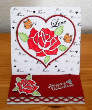 Hearts, Roses and Butterflies by Joan Prince