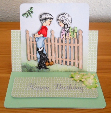 The Birthday Gift Digital Stamp by Joan Prince