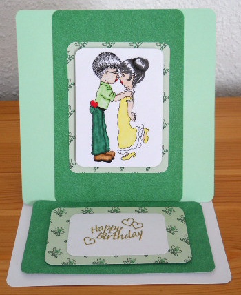The Kiss Digital Stamp by Joan Prince