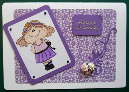 Pretty Dress Maggie Digital Stamp by Joan Prince