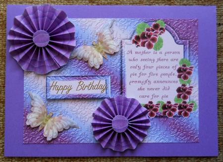Mother Zigzag Flower Card by Joan Prince