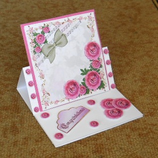 Pink Peony Feel Good Card by Joan Prince