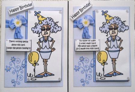 Stella with Choice of Two Captions Quick Card by Joan Prince
