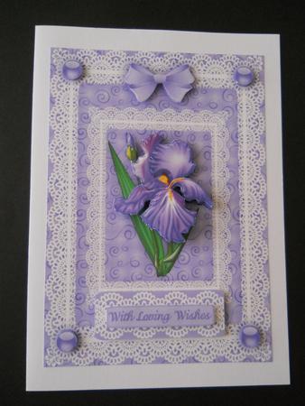 Iris 'n Lace Step by Step Caerd Front by Joan Prince