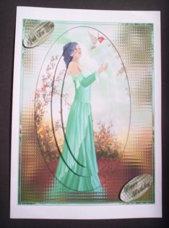 Lady in Green A5 by Joan Prince
