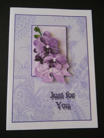 Purple Orchids for You by Joan Prince