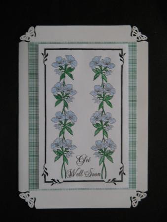 Digital Stamp - Floral Get Well Soon by Joan Prince