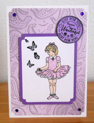 Metallic Paisley Embossed Backing Paper by Joan Prince