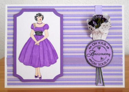 Emilys Little Jewel Purple Stripe by Joan Prince