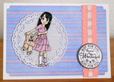 Teddy Bear Fun with Pippa Digital Stamp by Joan Prince