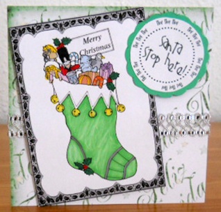 Digital Stamps - Christmas Stocking by Joan Prince
