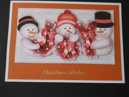 Christmas Joy Decoupage in Red by Joan Prince