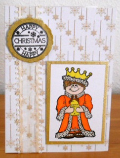 Glittery Christmas Background & Matching Insert Kit by Joan Prince