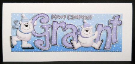 Xmas Large Dl Grant Quick Card N 3D Decoupage by Joan Prince