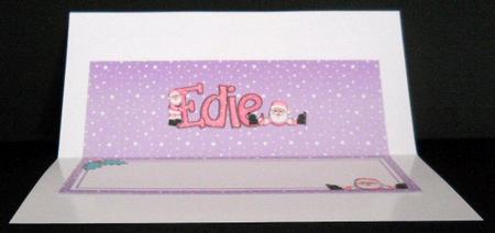 Xmas Edie Matching Large Dl Insert by Joan Prince