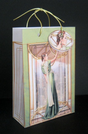 Pandore Green Gift Mini Bag by Joan Prince