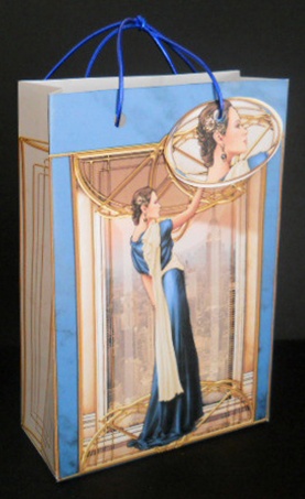 Pandore Blue Gift Mini Bag by Joan Prince