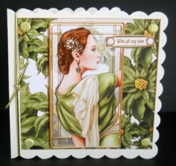 Art Deco Pandore (green) 8x8 Mini Kit by Joan Prince