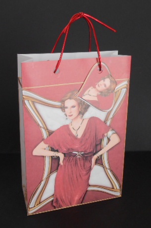 Art Deco Lady Elise Red Gift Mini Bag by Joan Prince