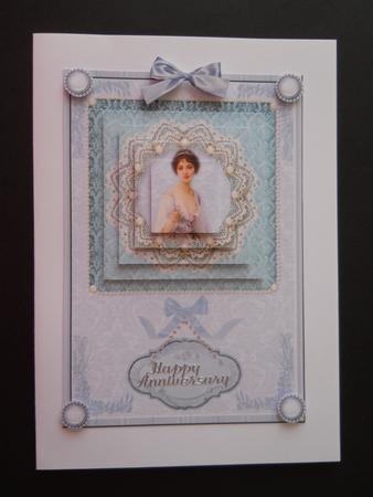Blue Beauty Pyramid Card by Joan Prince