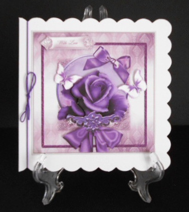 The Purple Rose in a Shimmering Frame by Joan Prince