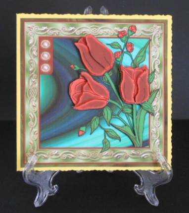 Beautiful Red Tulips by Joan Prince