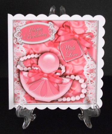8 x 8 Perfume & Pearls Mini Kit with 3D Decoupage by Joan Prince