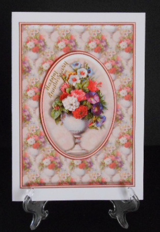 Pot of Flowers Quick Card by Joan Prince