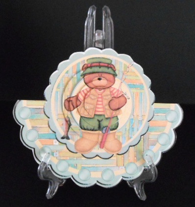 Fishing Season Over the Edge Rocker Card by Joan Prince