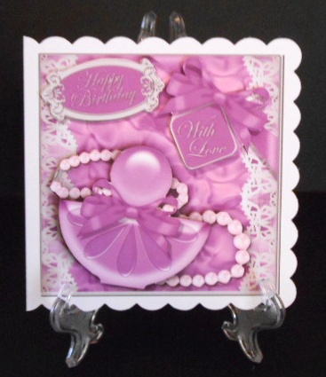 8 x 8 Perfume & Pearls Mini Kit with 3D Decoupage by Joan Prince