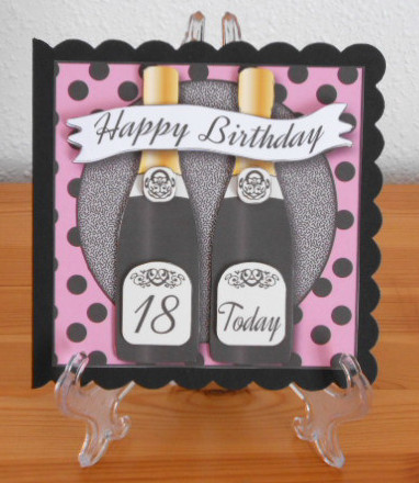 Birthday Champagne 18 Today Mini Kit 2 by Joan Prince
