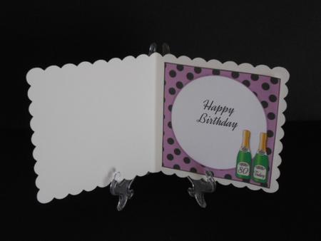 Birthday Champagne 80 Today Insert by Joan Prince