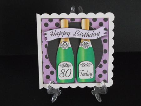 Birthday Champagne 80 Today Mini Kit by Joan Prince