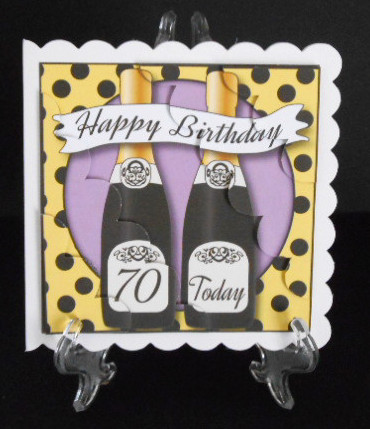 Birthday Champagne 70 Today Mini Kit by Joan Prince