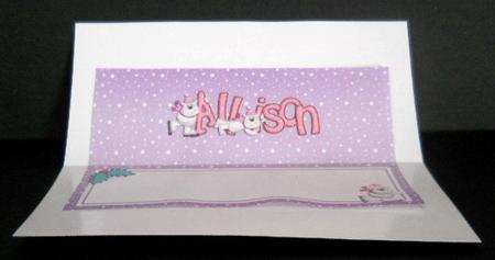Xmas Allison Matching Large Dl Insert by Joan Prince