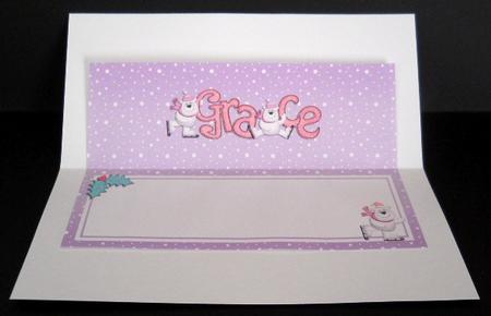 Xmas Grace Matching Large Dl Insert by Joan Prince