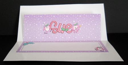 Xmas Sue Matching Large Dl Insert by Joan Prince