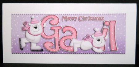 Xmas Large Dl Gail Quick Card N 3D Decoupage by Joan Prince